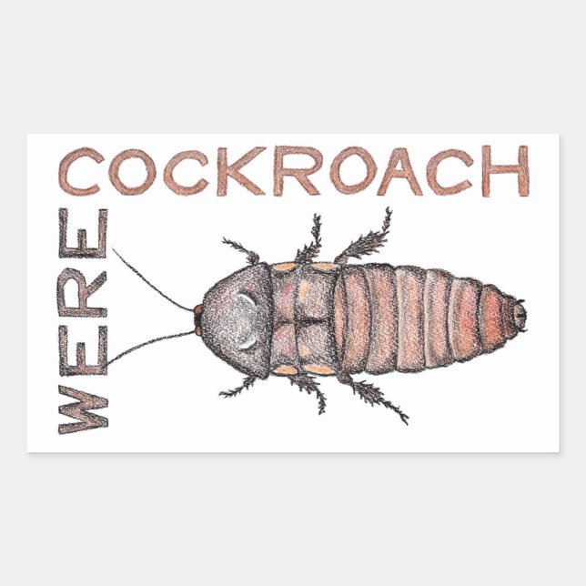 Pegatinas de Werecockroach (Anverso)
