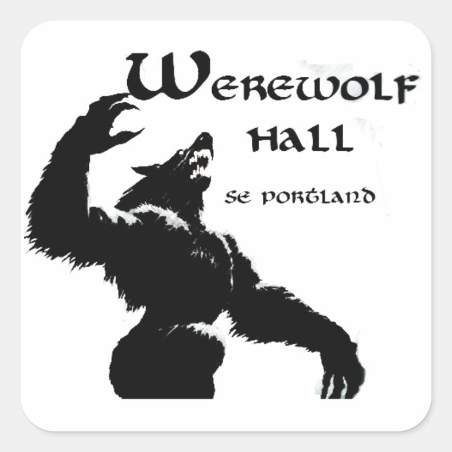 Pegatinas de Werewolf Hall (Anverso)