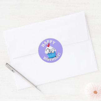 Pegatinas de Westie BIRTHDAY KiniArt