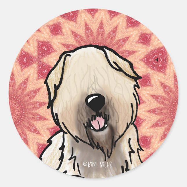 Pegatinas de Wheaten Terrier (Anverso)