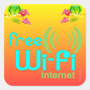 pegatinas de Wi-Fi gratuitos