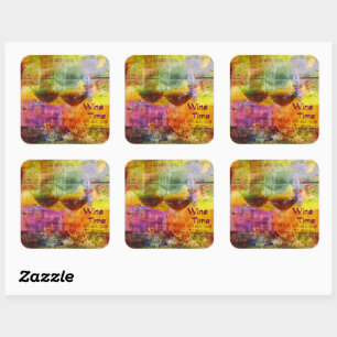 Pegatinas de Wine Time Marled