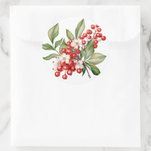 Pegatinas de Winter Berry