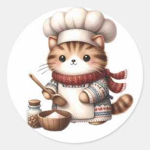 Pegatinas de Winter Kitten