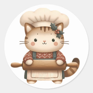 Pegatinas de Winter Kitten