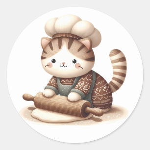 Pegatinas de Winter Kitten