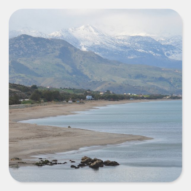 Pegatinas de Winter Seascape (Anverso)