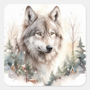 Pegatinas de Winter Wolf