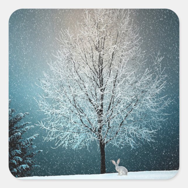 Pegatinas de Winter Wonderland (Anverso)