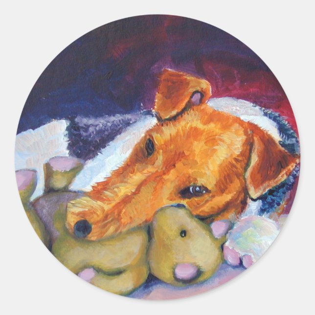 Pegatinas de Wire Fox Terrier (Anverso)