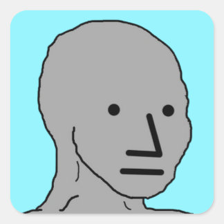 Pegatinas de wojak de NPC