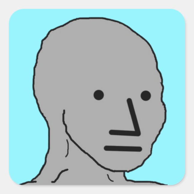 Pegatinas de wojak de NPC (Anverso)