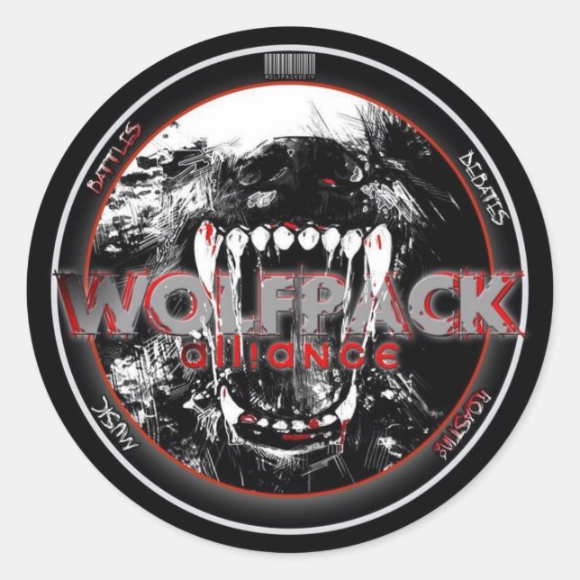 Pegatinas de WolfPack (Anverso)