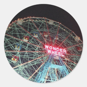 pegatinas de "Wonder Wheel at Night"
