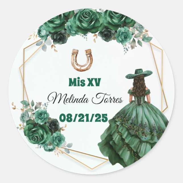 pegatinas de xv (Anverso)