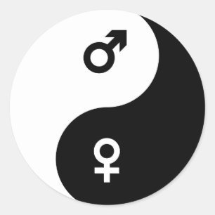 pegatinas de yin yang masculino