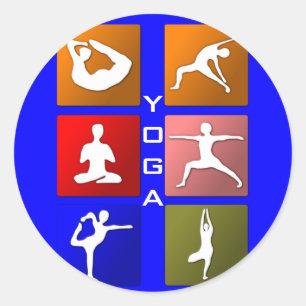 Pegatinas de yoga