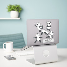 Pegatinas de Yoga de Panda