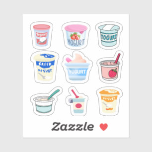 Pegatinas de Yogurt