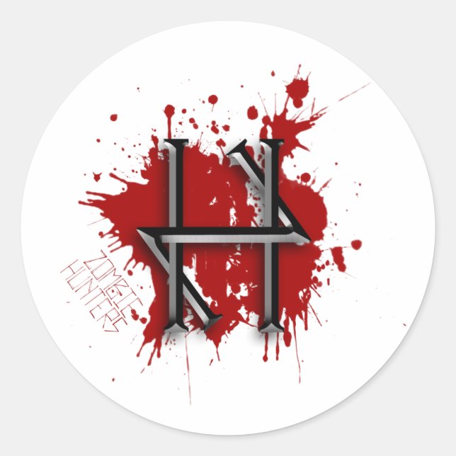 Pegatinas de Zombie Hunter (Anverso)