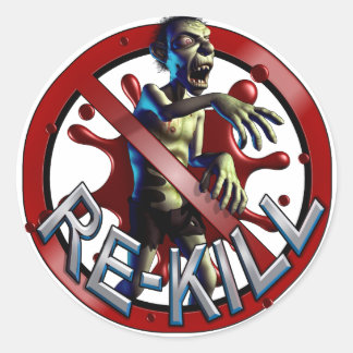 Pegatinas de Zombie Re-Kill Count