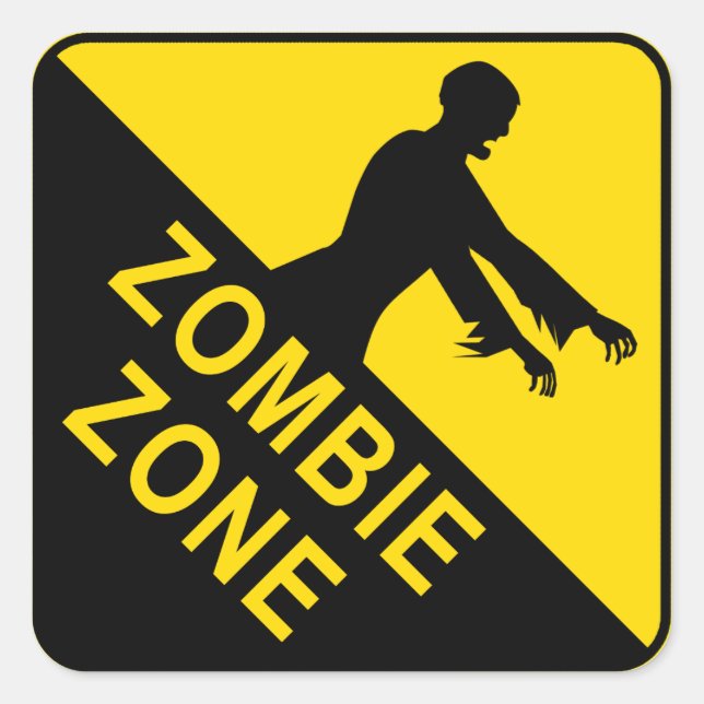 Pegatinas de Zombie Square (Anverso)