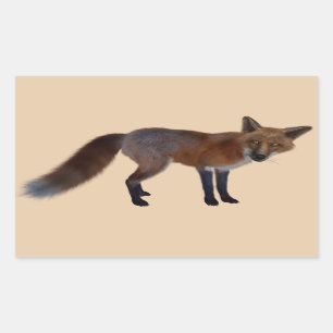 pegatinas de zorros salvajes