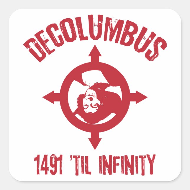 Pegatinas Decolumbus 1491 Til Infinity (Anverso)