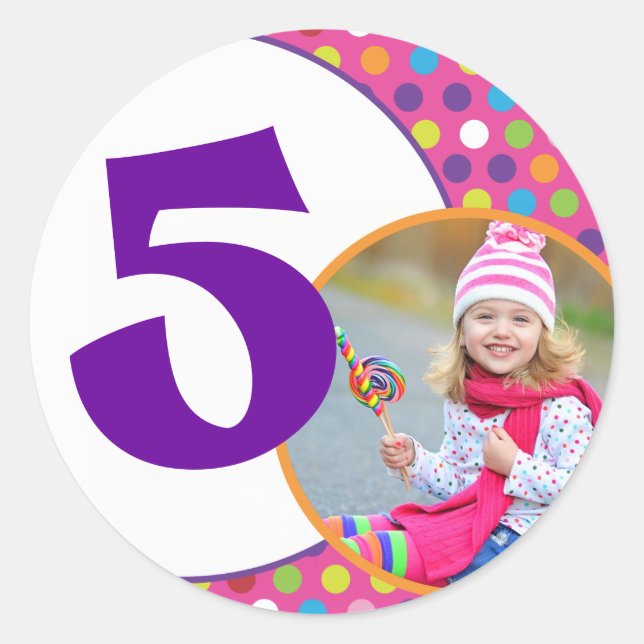 Pegatinas decorativos de Cumpleaños (Anverso)