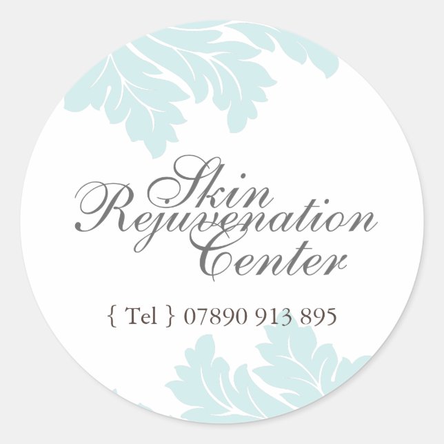 Pegatinas decorativos de Damasco con clase (Anverso)