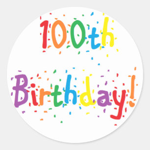 pegatinas del "100 aniversario"