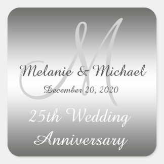 Pegatinas del 25° Aniversario Boda de Plata