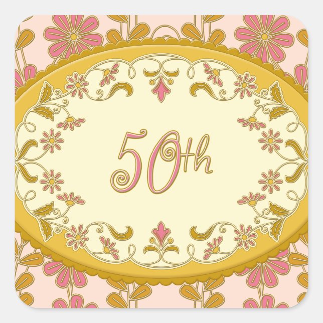 Pegatinas del 50° Aniversario de la Vieja Daisy (Anverso)