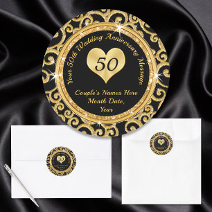 Pegatinas del 50° Aniversario del personalizado Ne