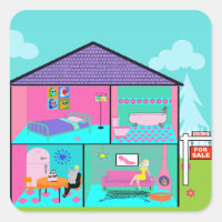 Pegatinas del agente inmobiliario Dream House