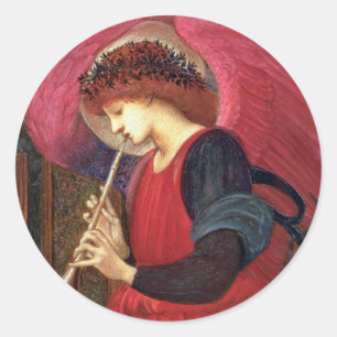 Pegatinas del ángel del navidad - Burne-Jones -