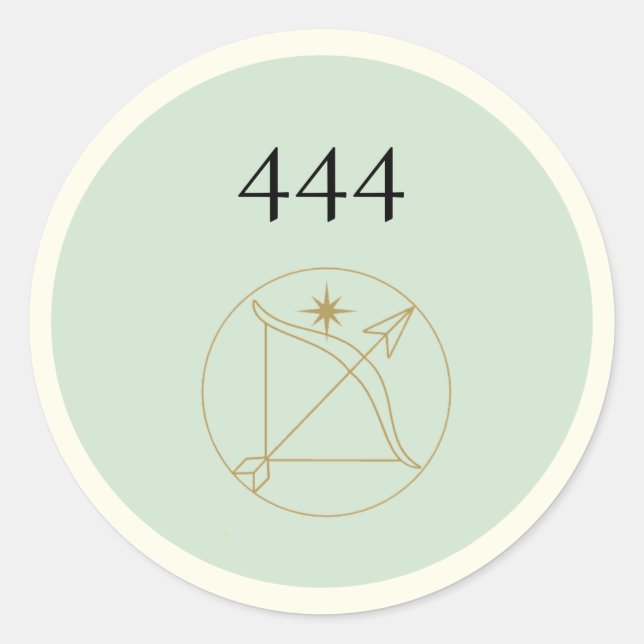 Pegatinas del Angel Número 444 (Anverso)