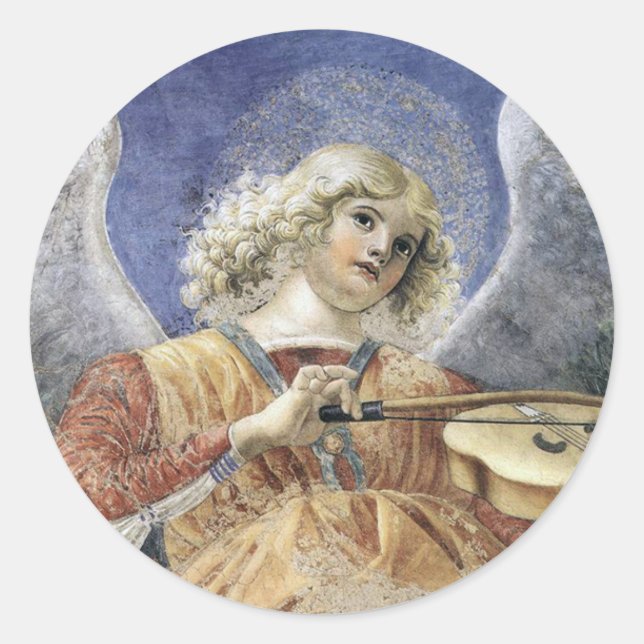 Pegatinas del Ángel Renacentista Melozzo da Forlì (Anverso)