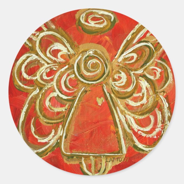 Pegatinas del Ángel Rojo (Anverso)