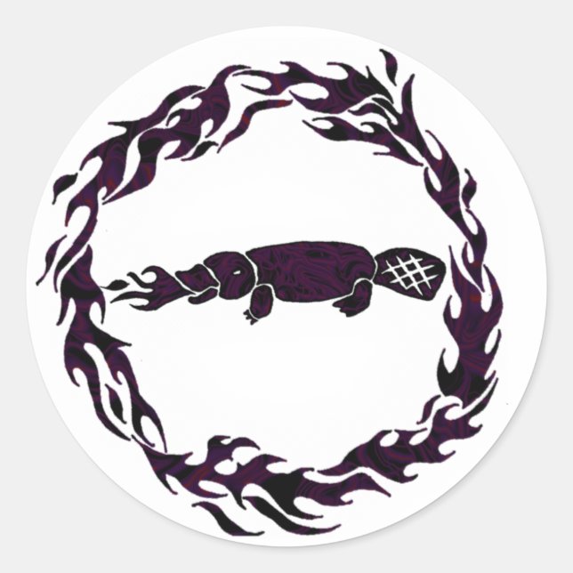 Pegatinas del anillo de pimienta que respira fuego (Anverso)