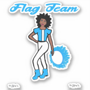 Pegatinas del anillo del equipo de bandera ( Azul