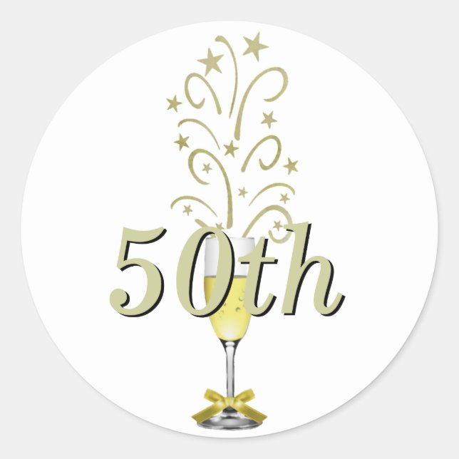 Pegatinas del Aniversario de Oro (Anverso)