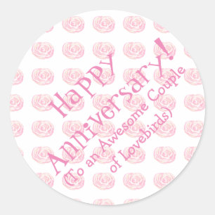 Pegatinas del Aniversario Feliz