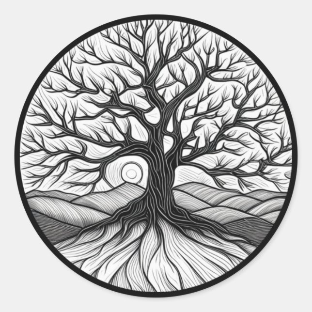 Pegatinas del Árbol de la Vida (Anverso)