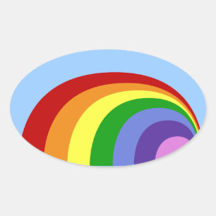 Pegatinas del arco iris retro