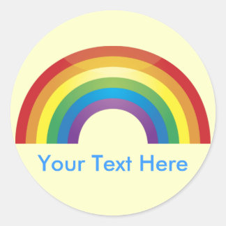 Pegatinas del arcoiris clásicos personalizados por