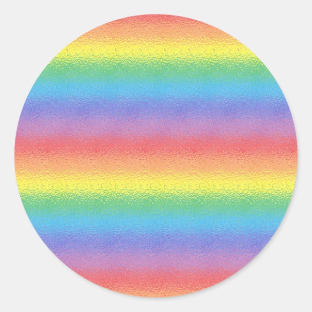 Pegatinas del arcoiris escarchado (Anverso)
