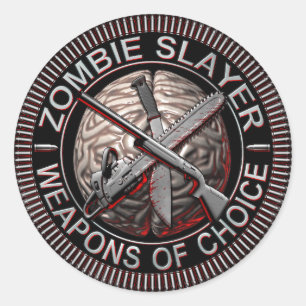 Pegatinas del asesino del zombi