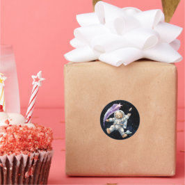 Pegatinas del Astronauta de Oso de Teddy