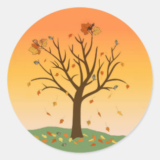 Pegatinas del atardecer de otoño
